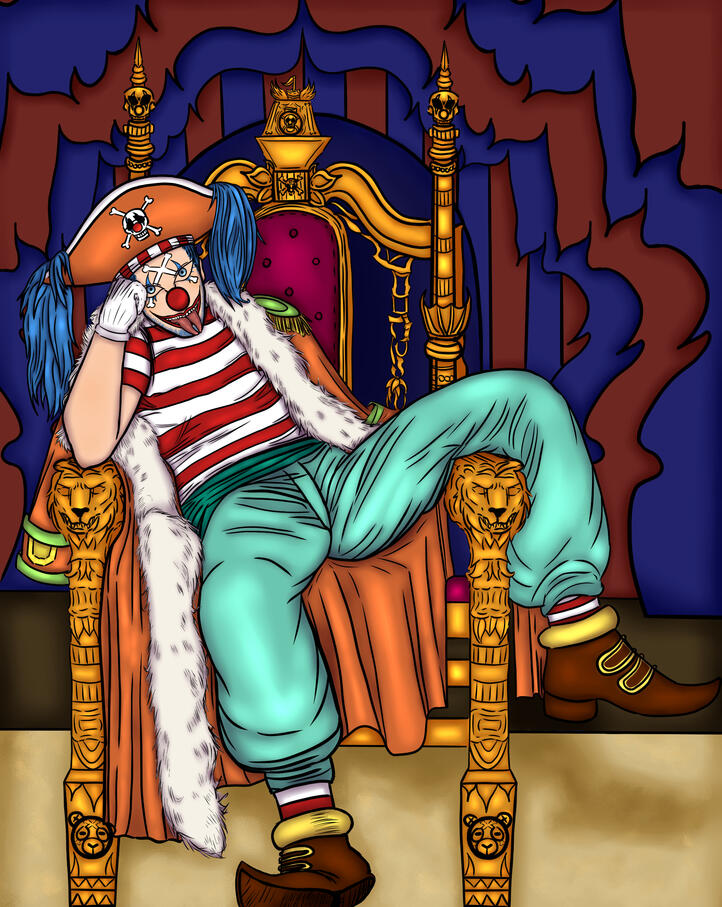 Fanart of Buggy The Clown (One Piece)